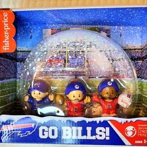 Fisher-Price Buffalo Bills Action Figures - Red, Blue, White